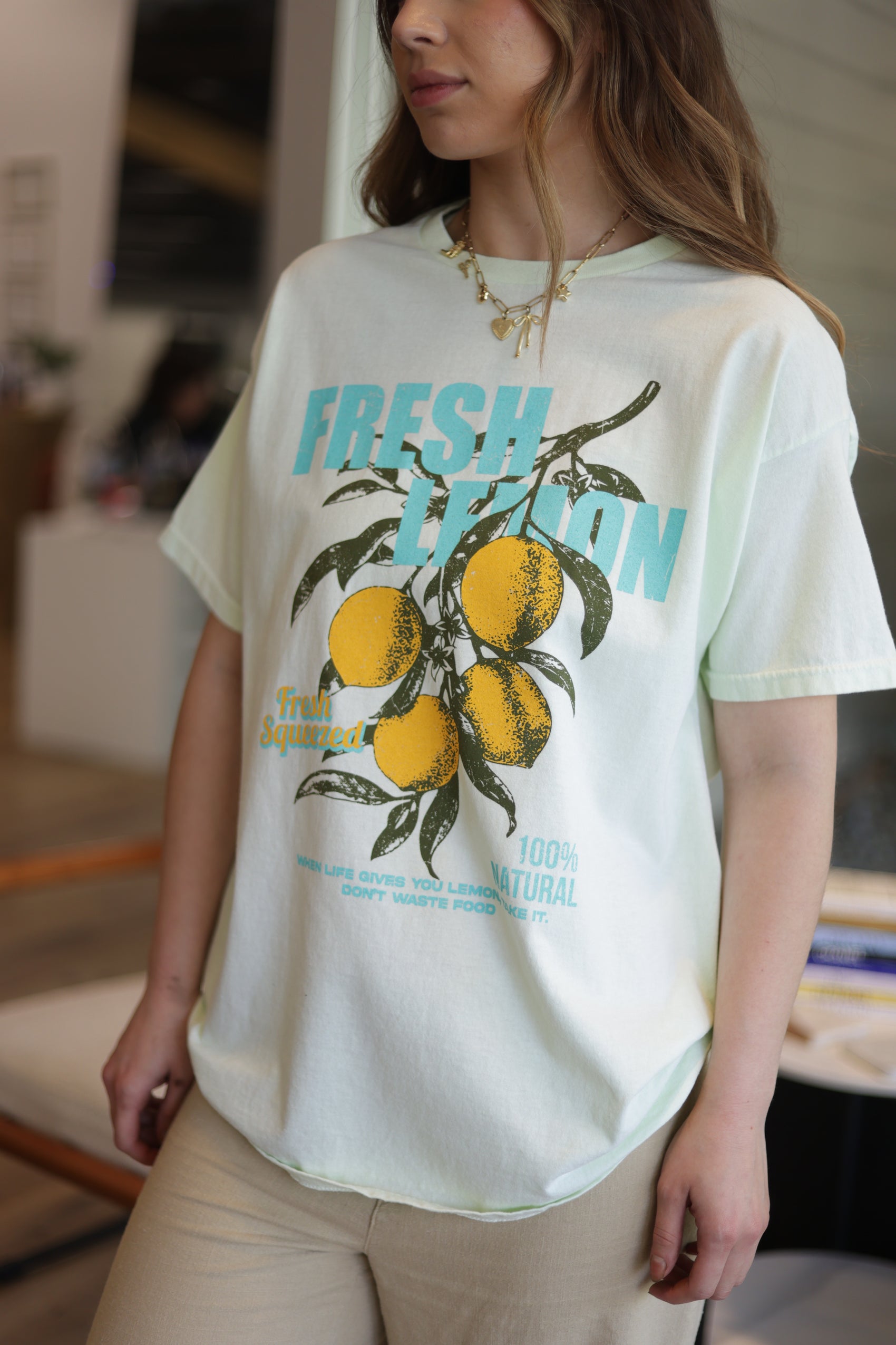 Fresh Lemon Oversized Tee
