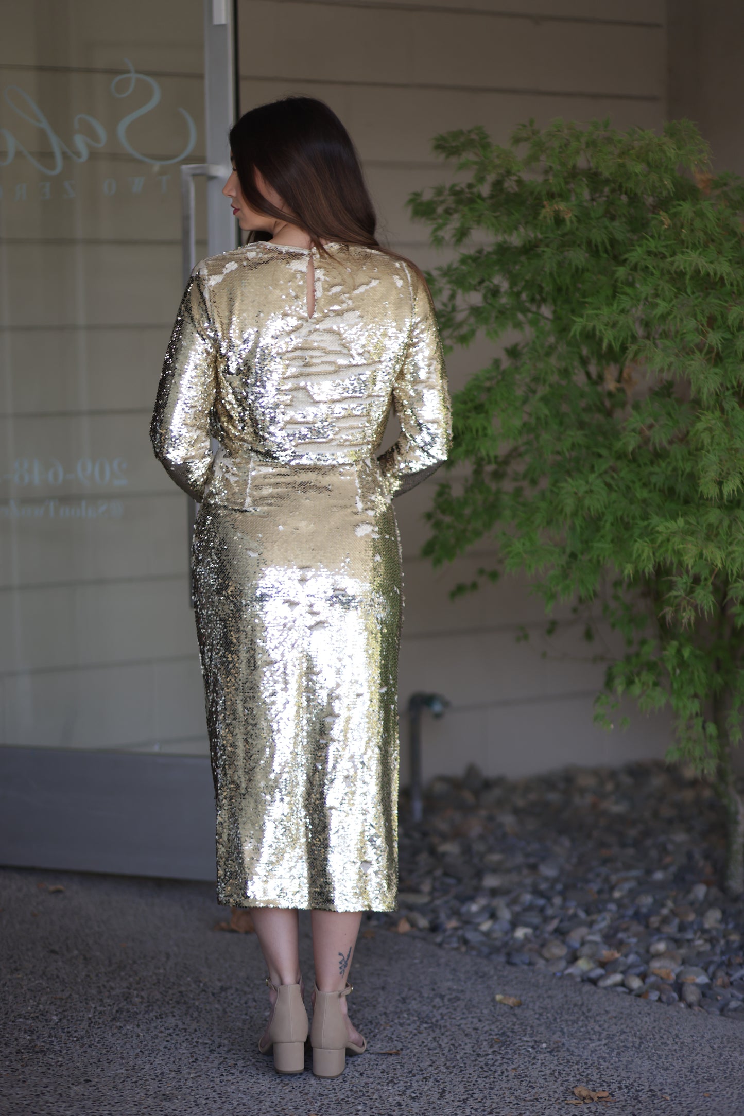 Aria Sequin Midi Skirt - More Colors!