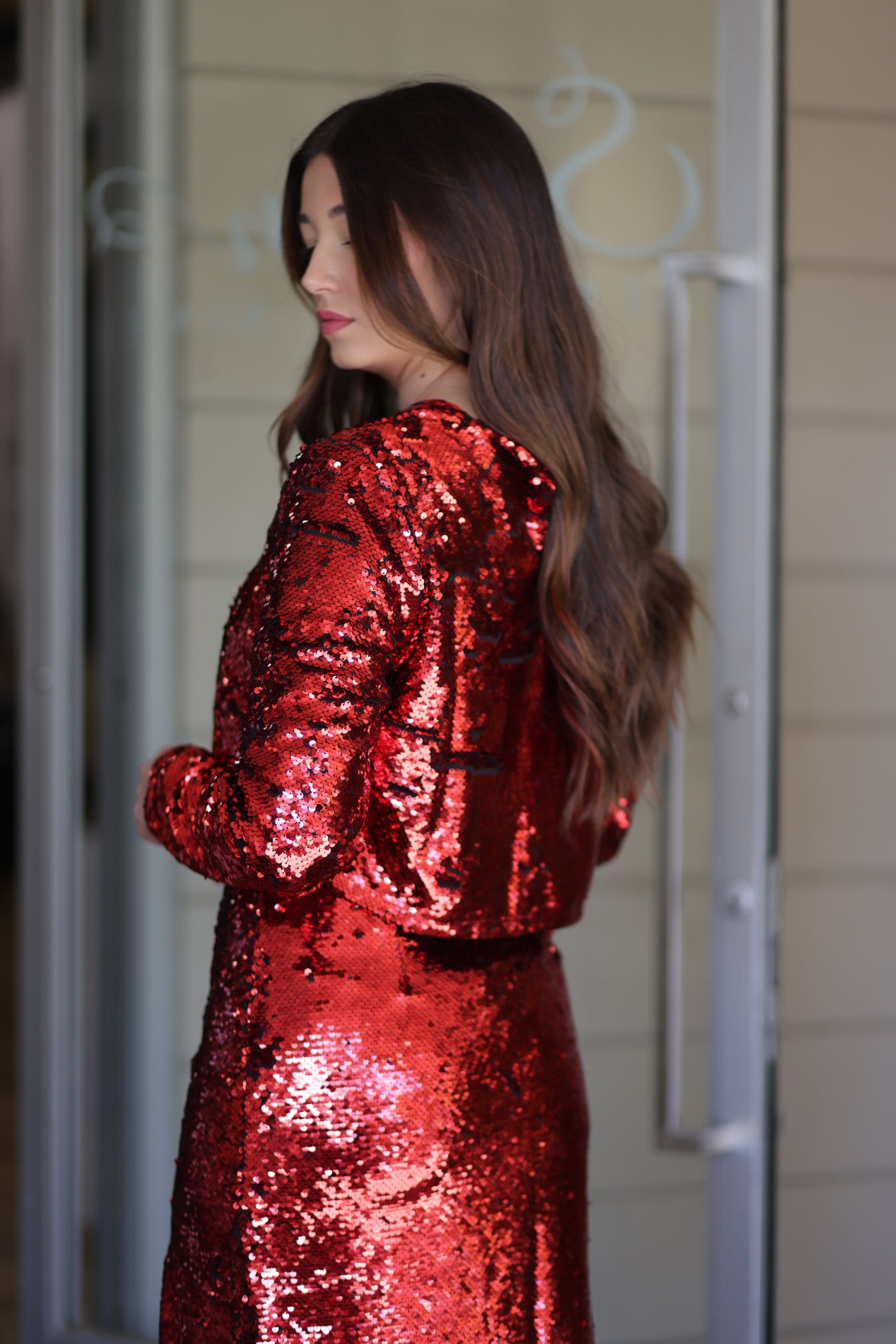 Aria Sequin Long Sleeve Top - More Colors!