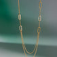 Vion 18K Gold Non-Tarnish Layered Chain Necklace