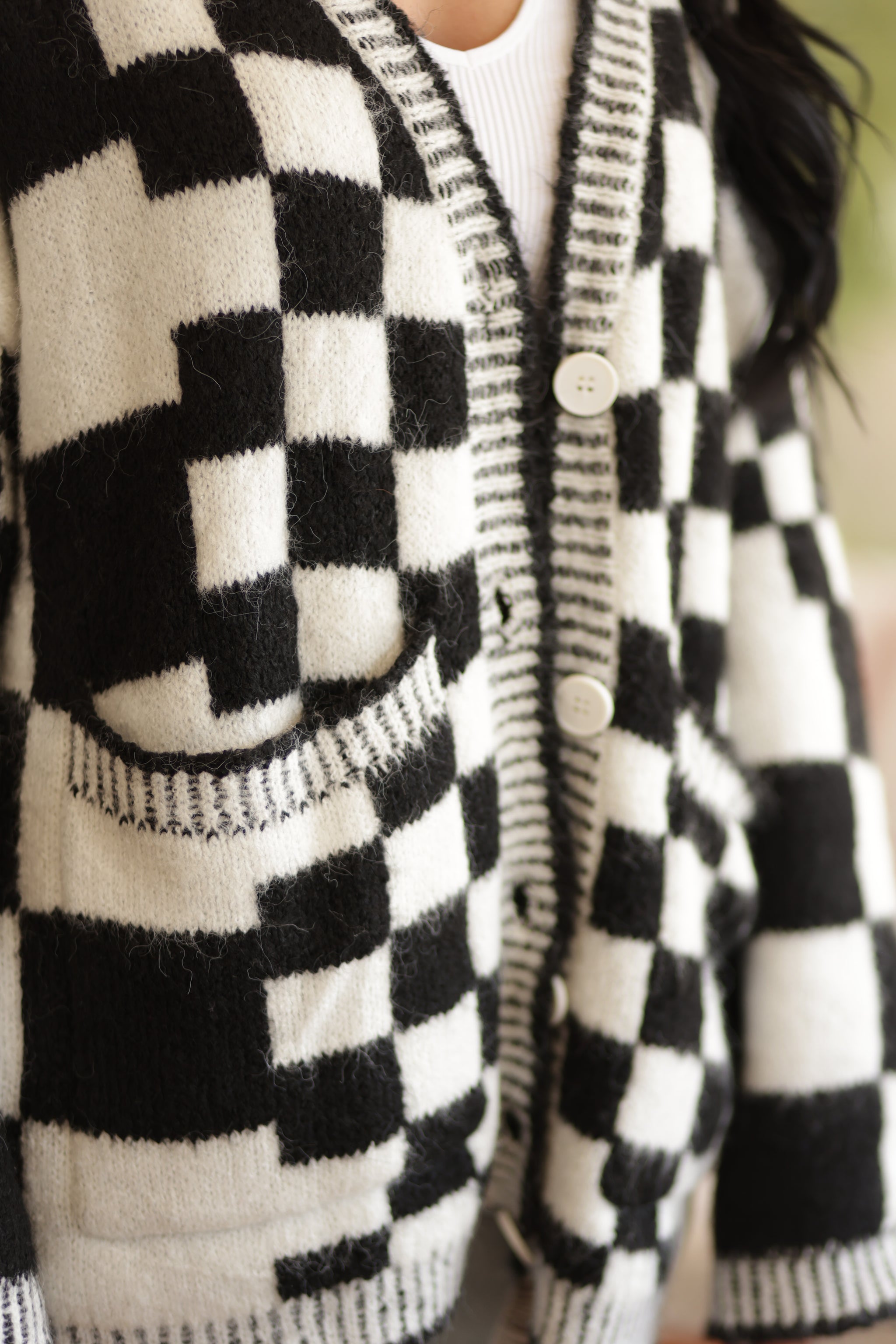 トップス Black Weirdos Checker Cardigan M 71bD+2li+aL._UY1000_.jpg