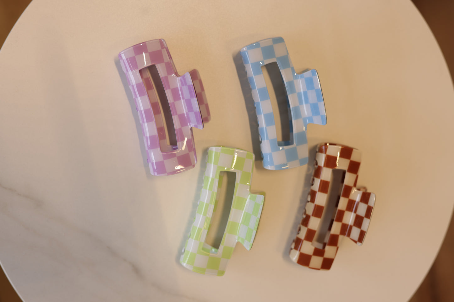 Checkered Claw Clips