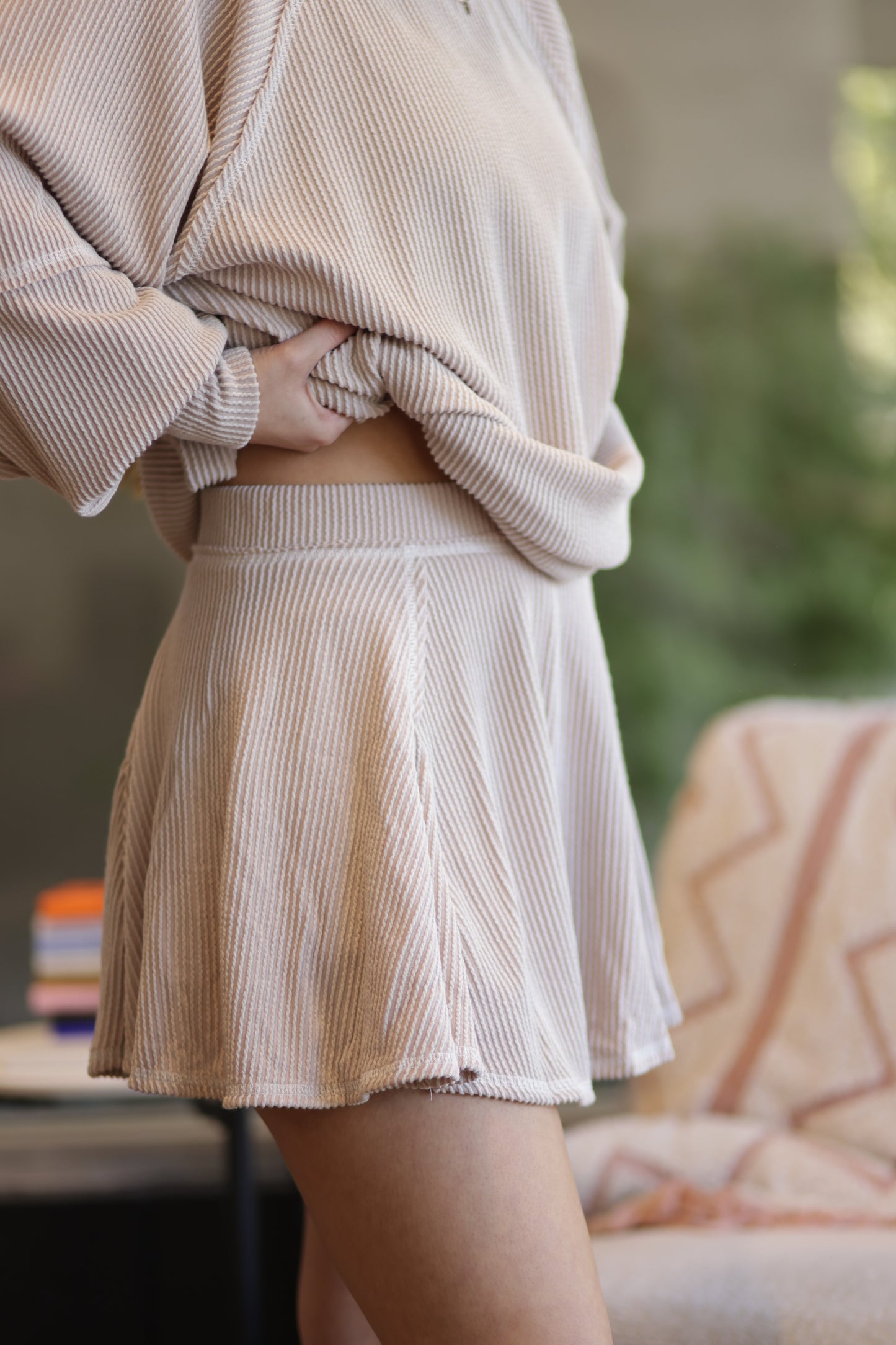 Adriana Ribbed Skort