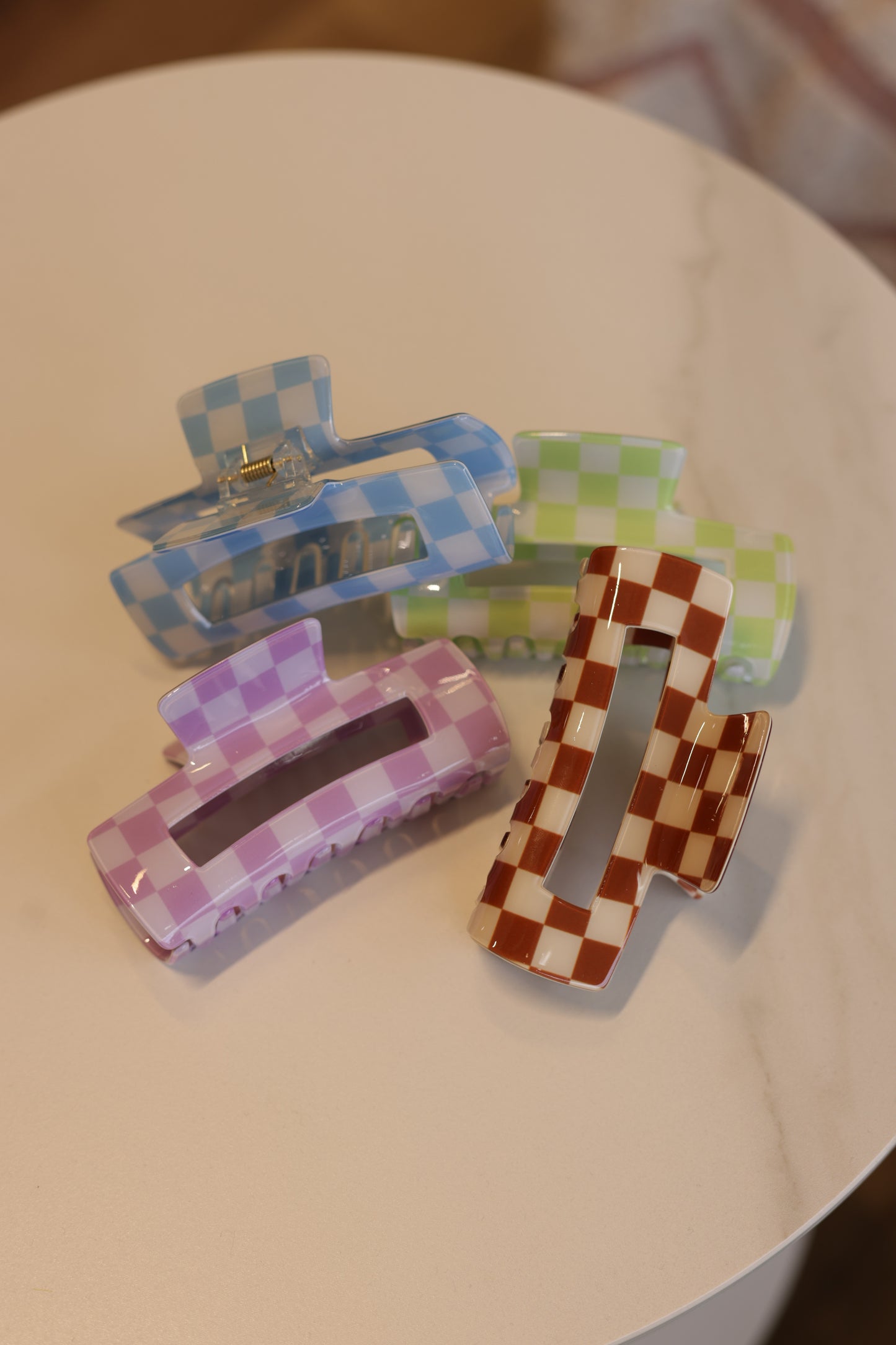 Checkered Claw Clips