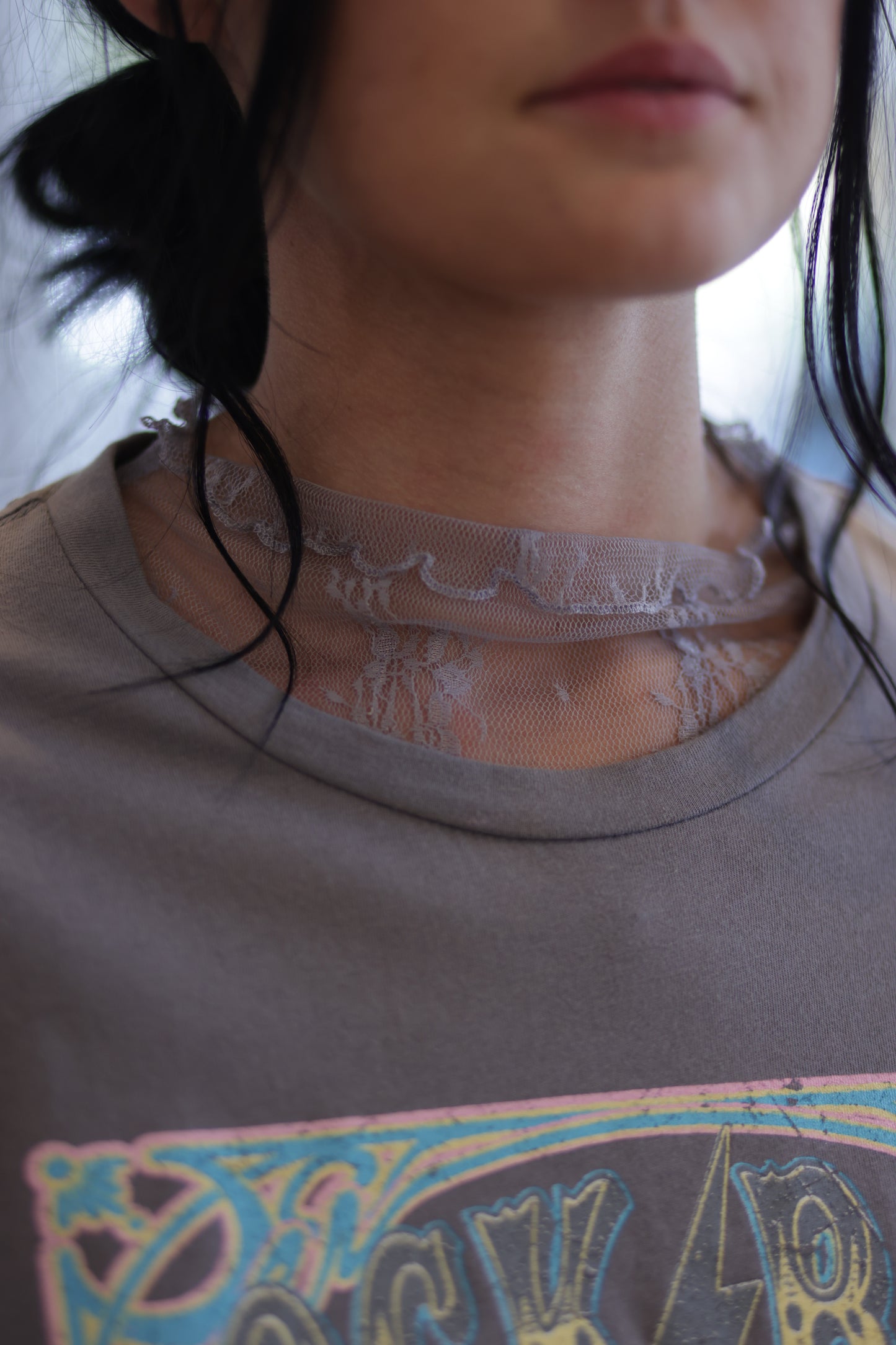 Brianna Long Sleeve Sheer Lace Mesh Top - More Colors!