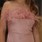 Felicity Faux Fur Trimmed Midi Dress