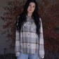 Rachel Plaid Button Up - Gray & Mocha