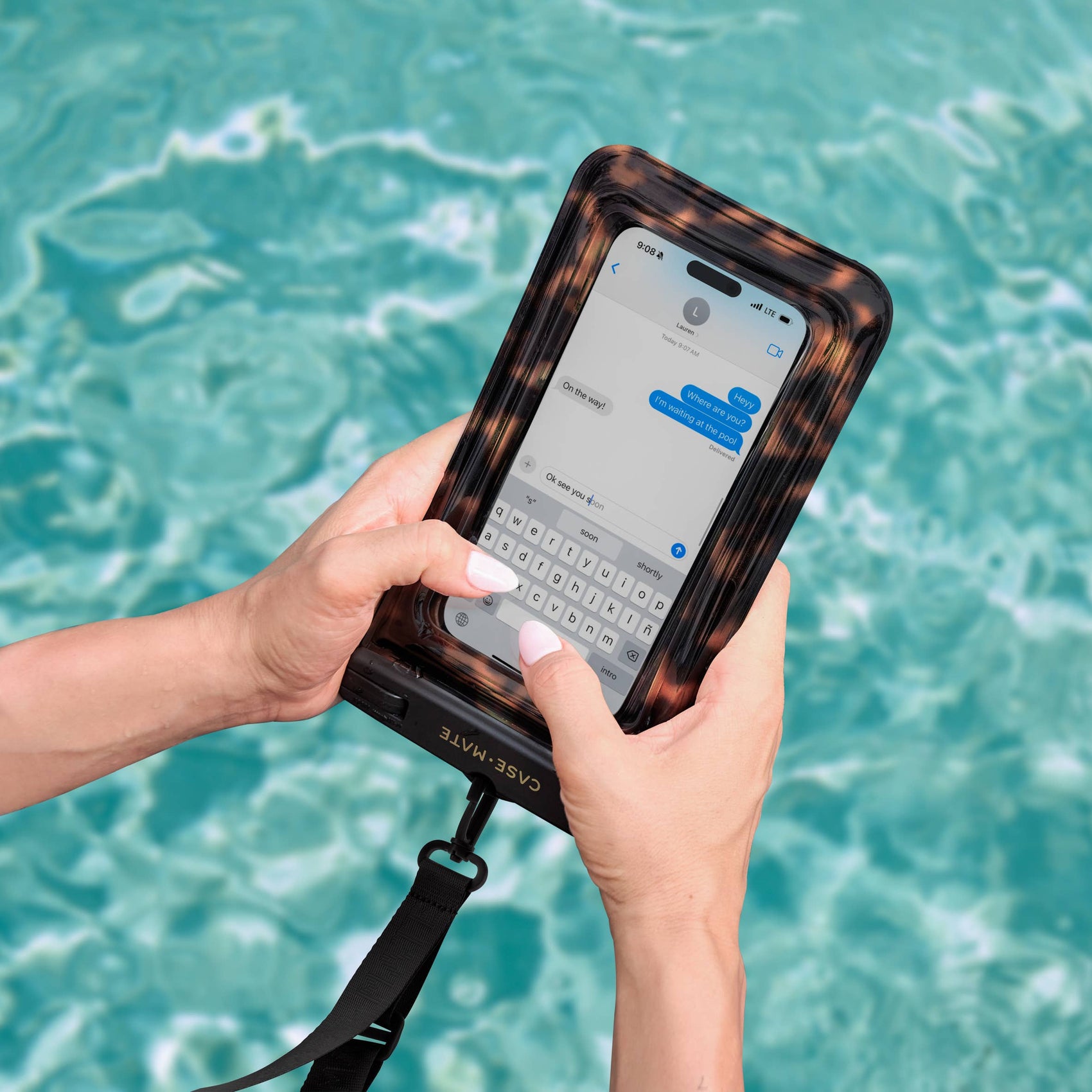 Case-Mate Tortoiseshell Waterproof Floating Phone Pouch