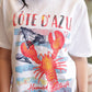 Cote D'Azur Vacation Oversized Tee