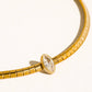 Wynter 18K Gold Non-Tarnish Marquise CZ Box Chain Choker