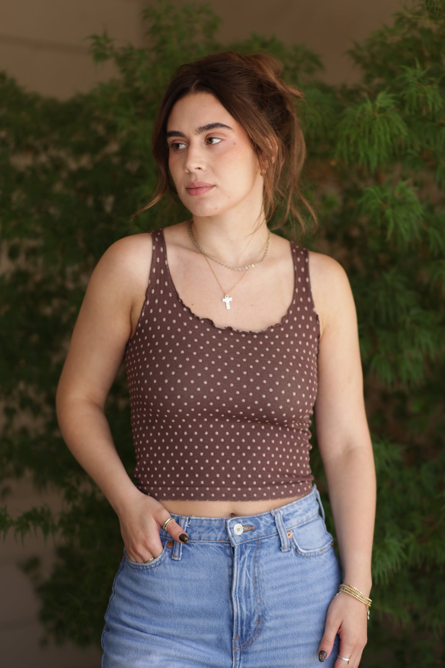Keeley Polka Dot Crop Top