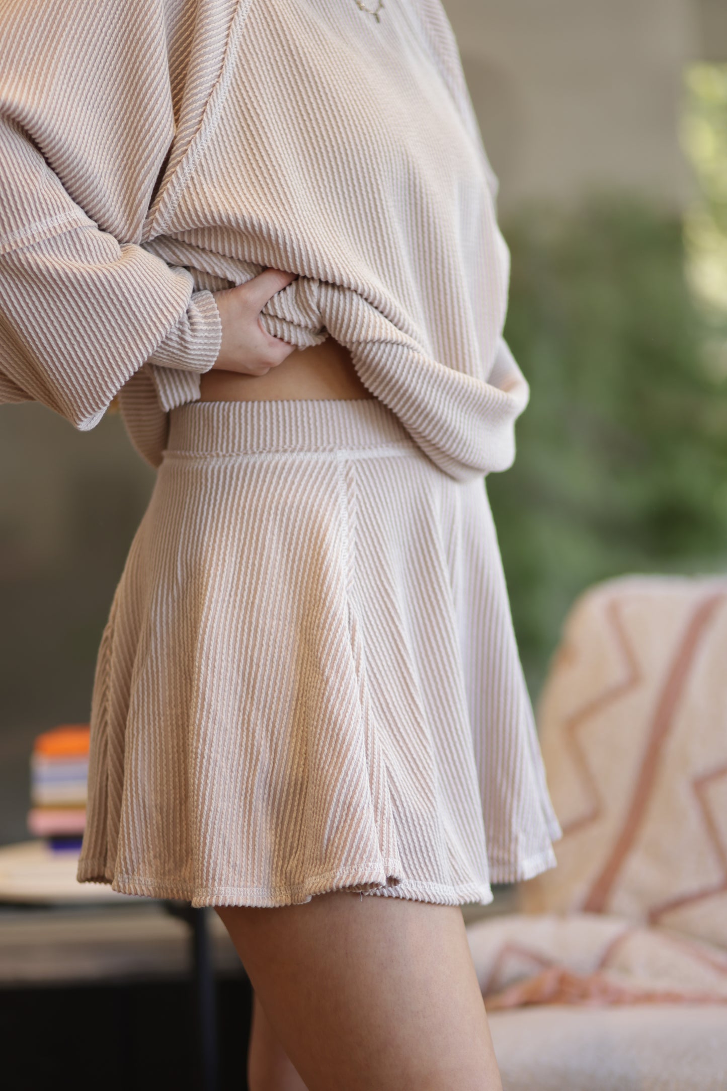 Adriana Ribbed Skort