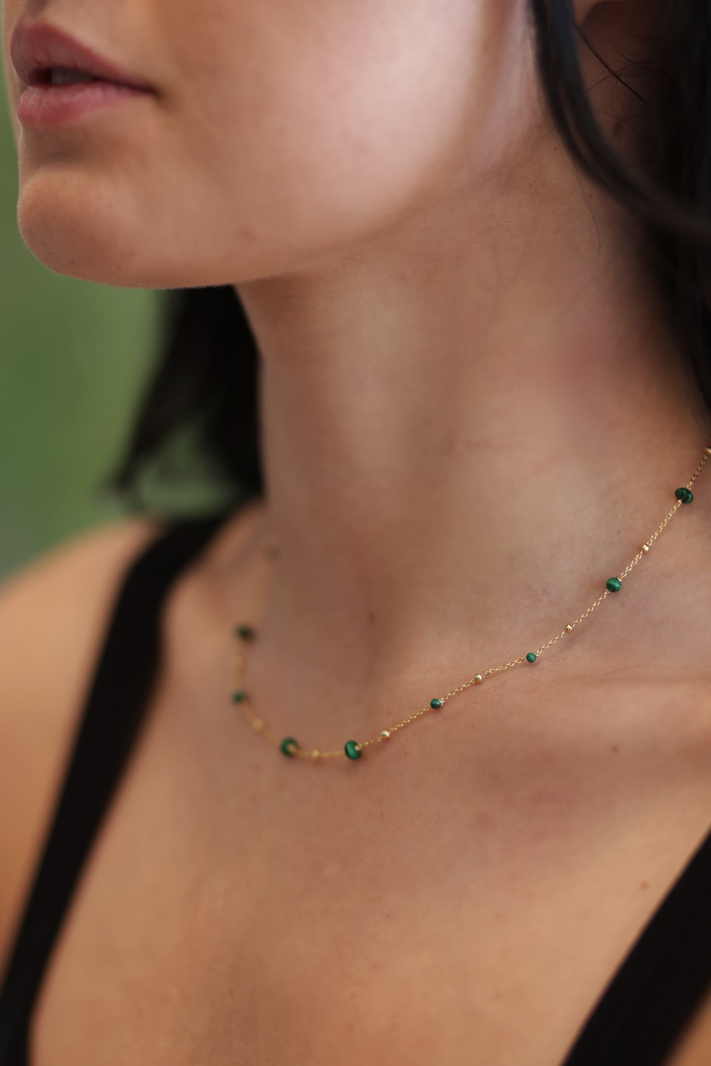 Dainty Precious Stone Bead Necklace - More Colors!