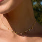 Genoa 18K Gold Non-Tarnish CZ Heart Charm Necklace