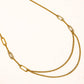 Vion 18K Gold Non-Tarnish Layered Chain Necklace