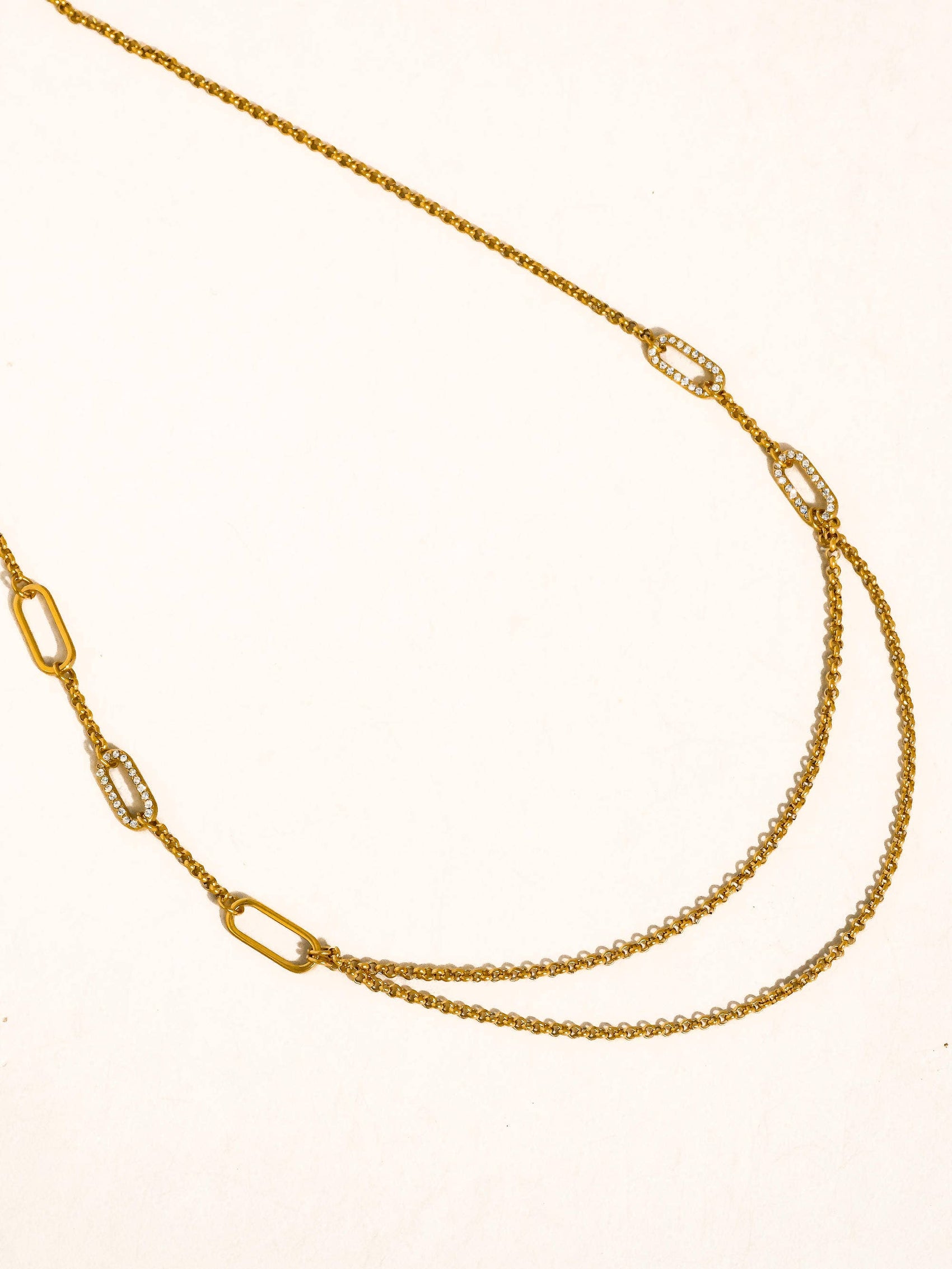 Vion 18K Gold Non-Tarnish Layered Chain Necklace