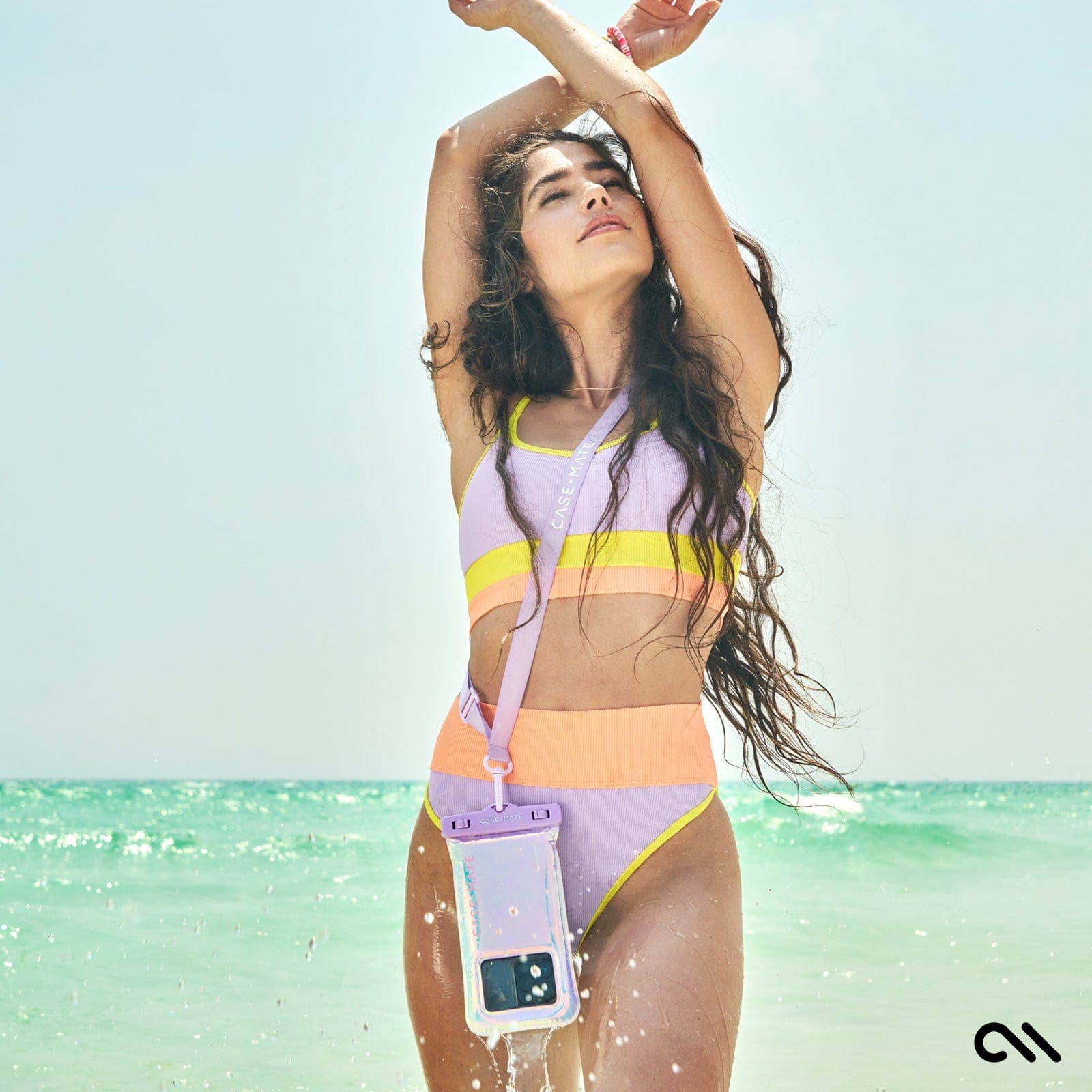 Case-Mate Waterproof Floating Phone Pouch: Citrus Splash