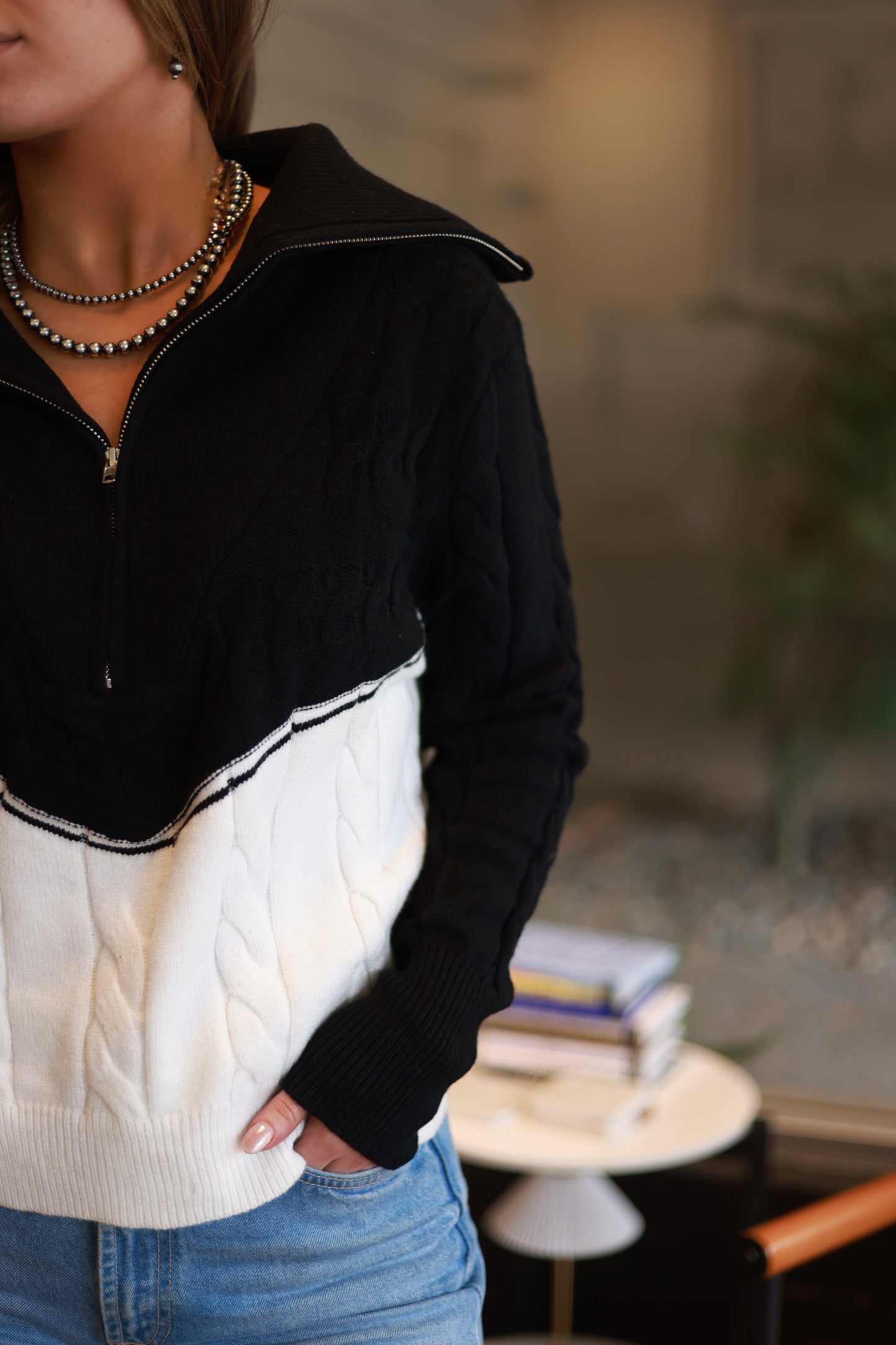 Rorie Cable Knit Sweater