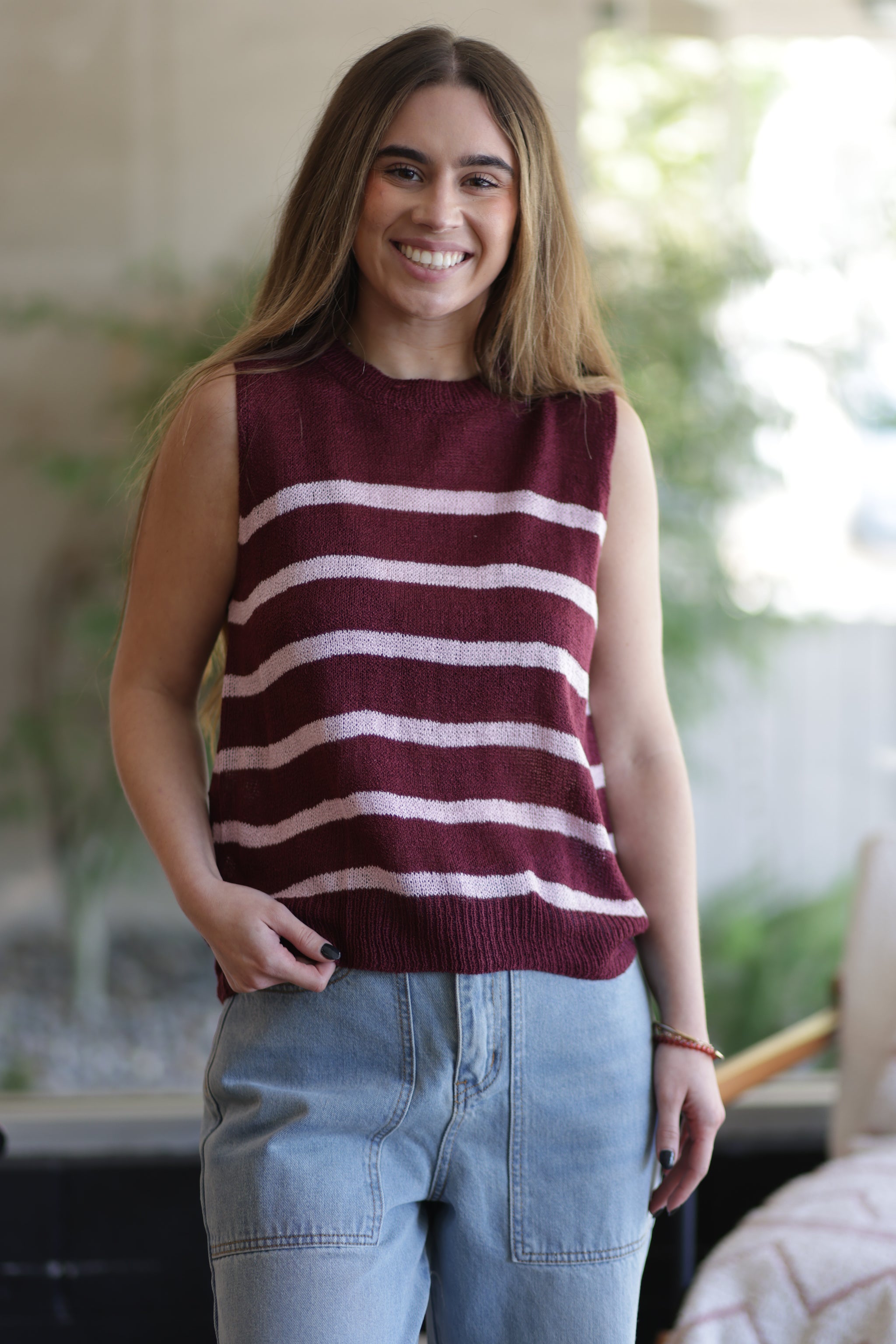 Addie Sleeveless Sweater – Salon Two Zero Nine Inc.