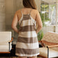 Jess Striped Taupe Dress