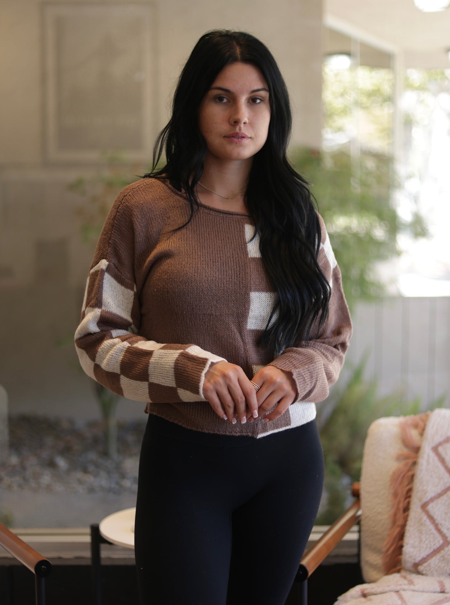 Mari Checkered Sweater - More Colors!