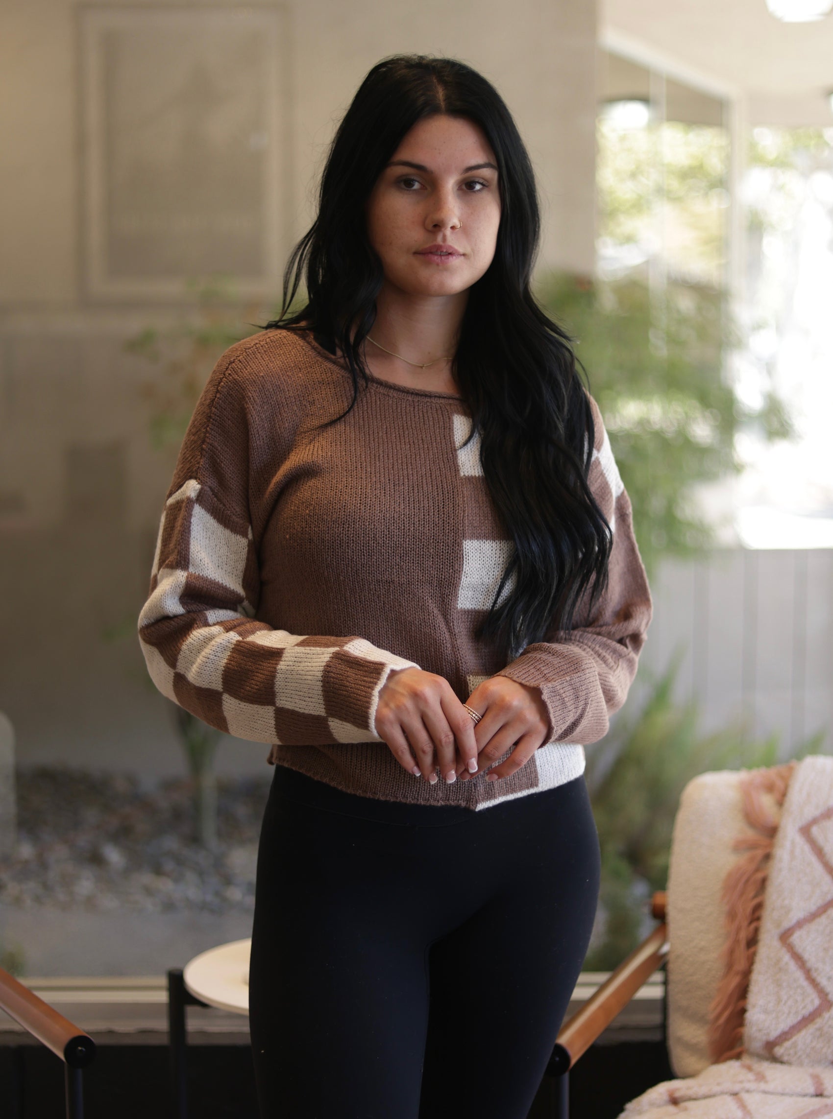 Mari Checkered Sweater - More Colors!