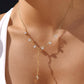 Yonder 18K Gold Non-Tarnish CZ Y Drop Necklace