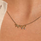 Arin 18K Gold Non-Tarnish CZ Bow Pendant Necklace