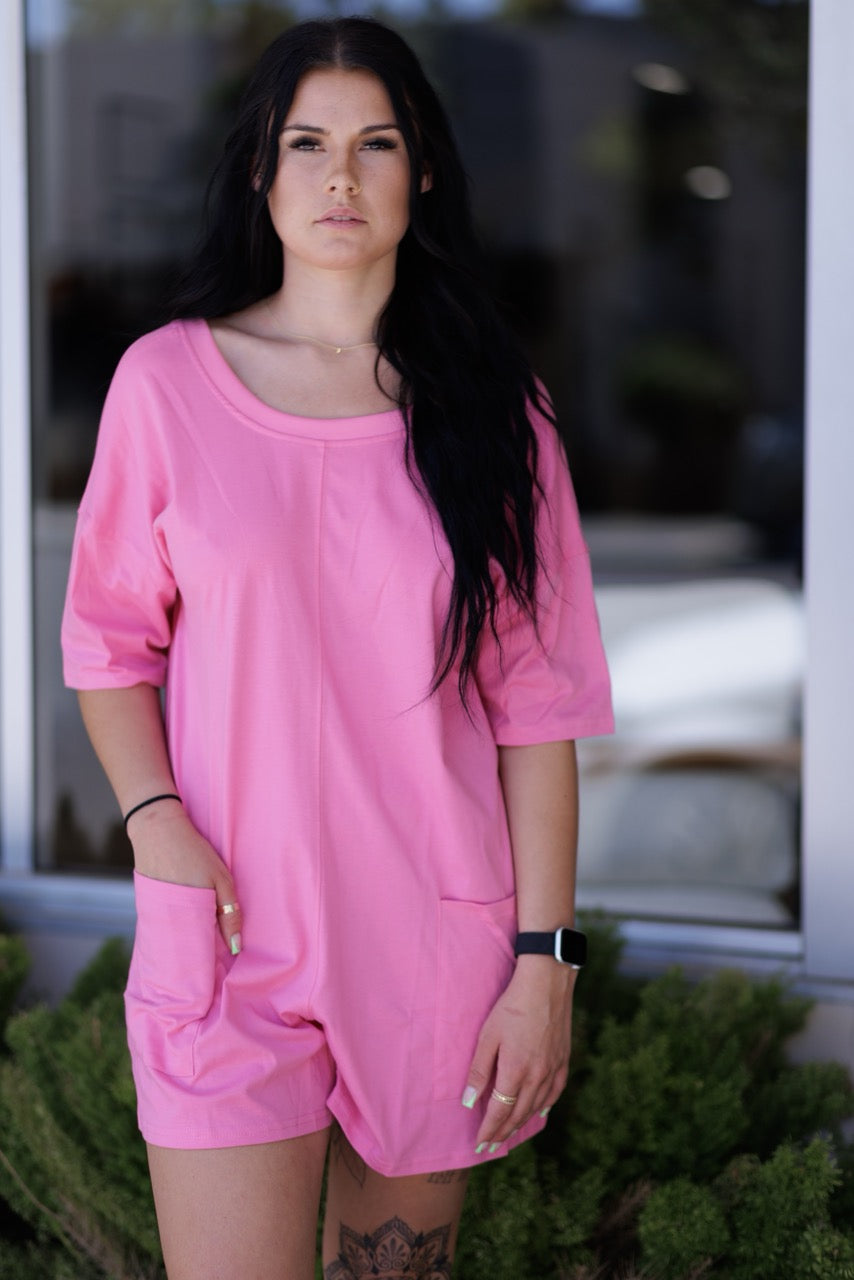 Pink Jenna Romper