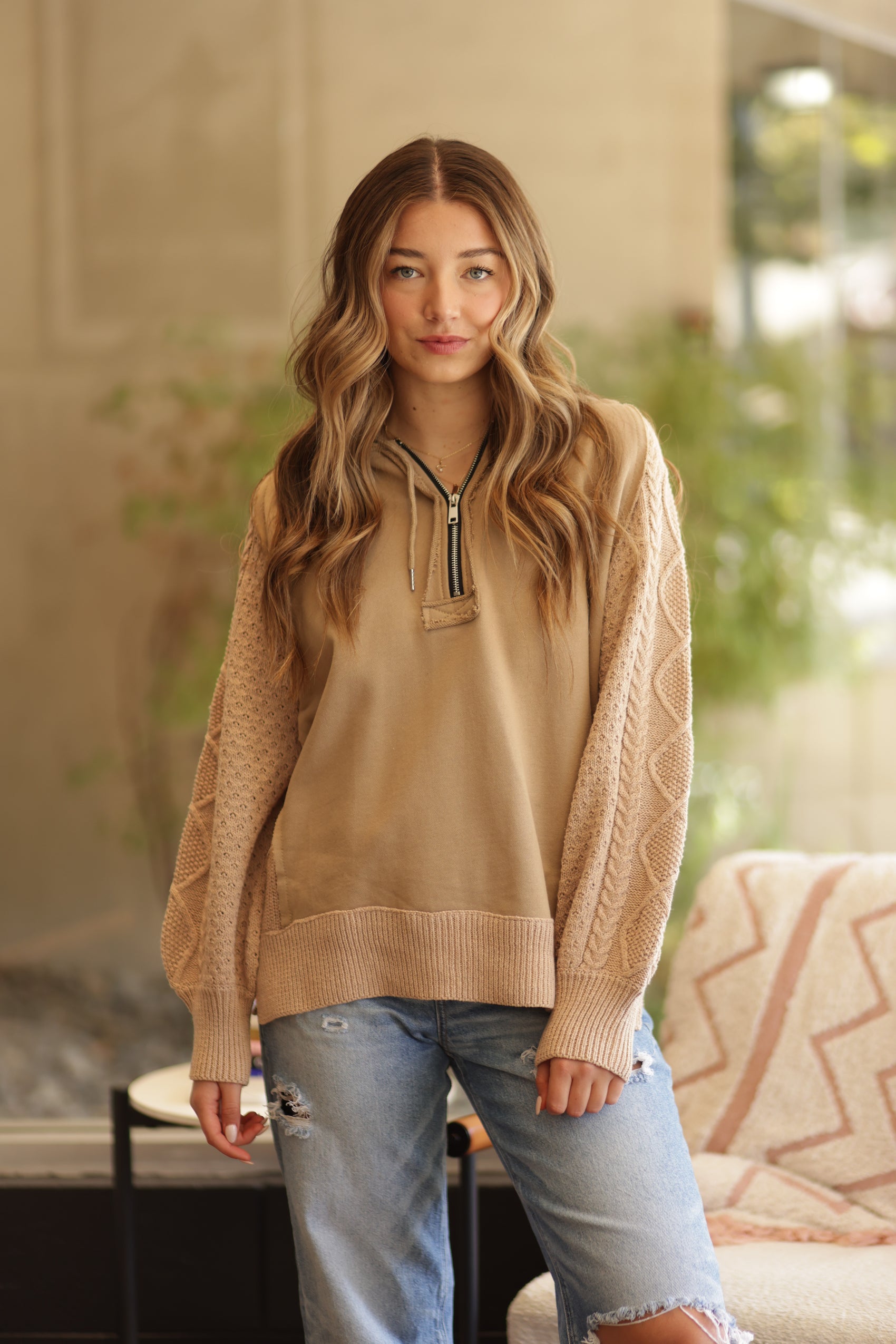 Candice Oversized Half-Zip