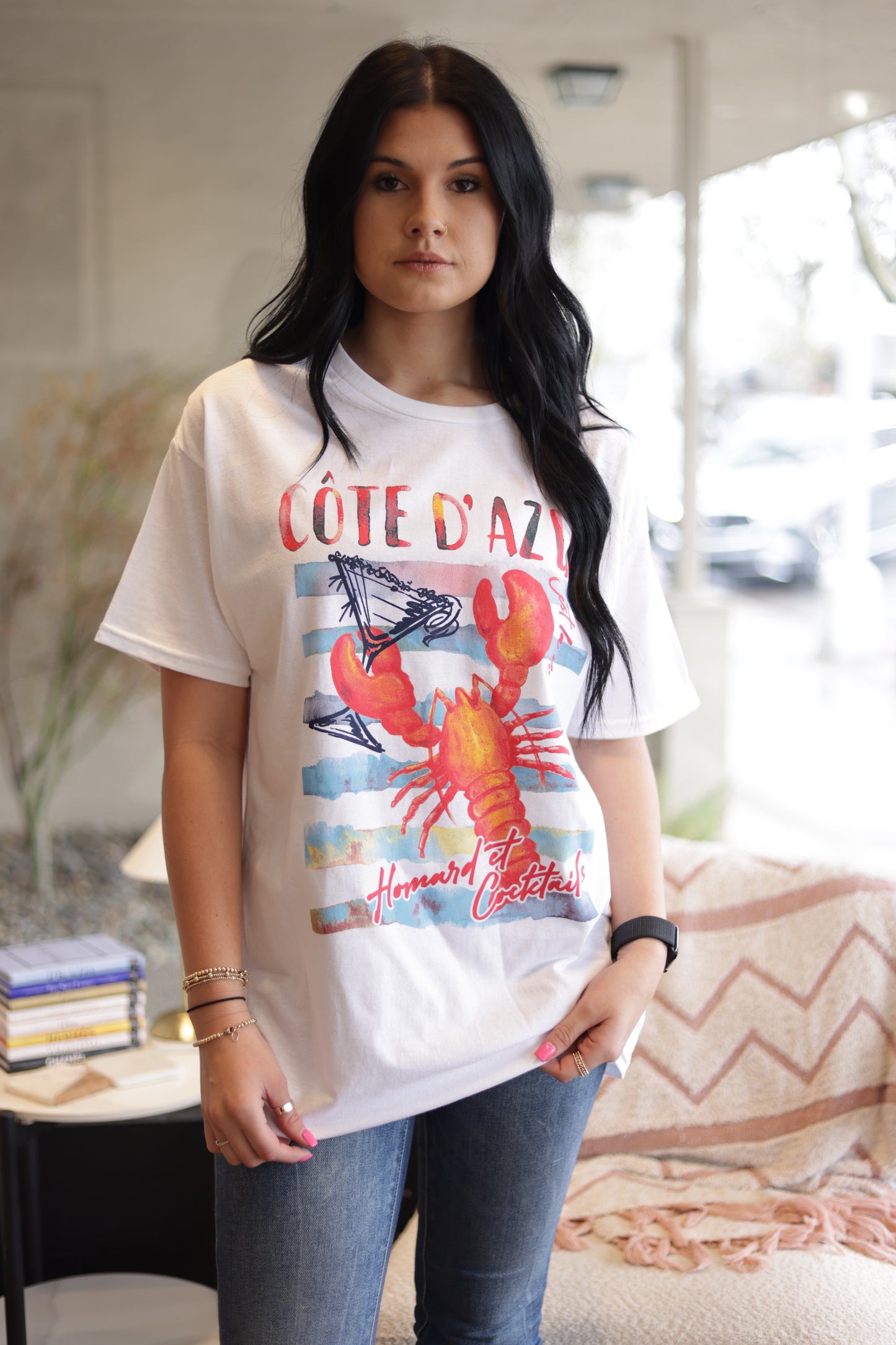 Cote D'Azur Vacation Oversized Tee