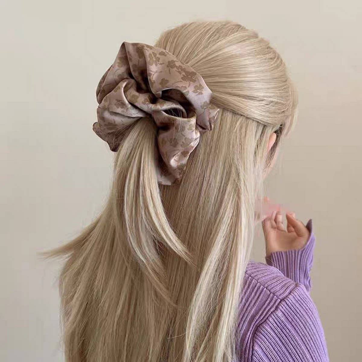 Retro Flower Hair Scrunchies