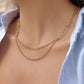 Vion 18K Gold Non-Tarnish Layered Chain Necklace