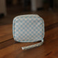 Checkered Zip Up Travel Case