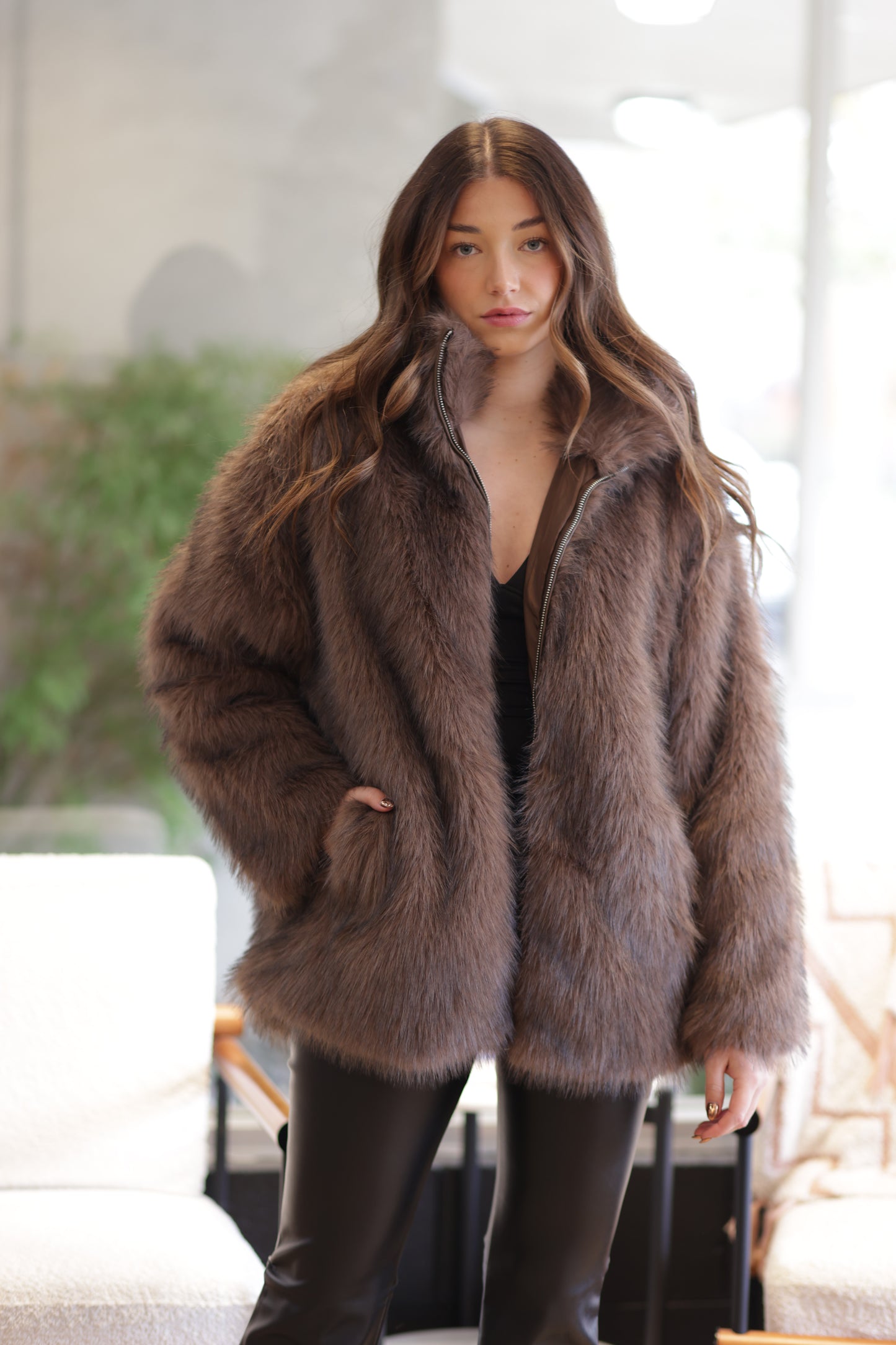The Beth Faux Fur Jacket