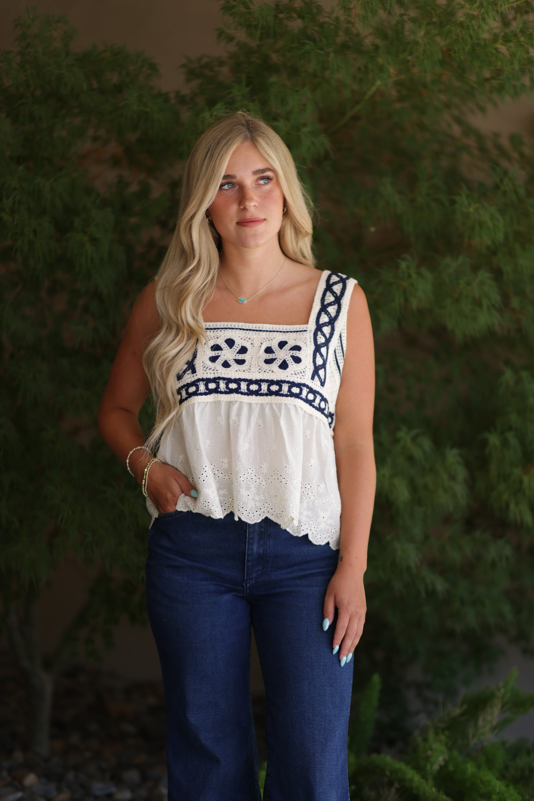 Marci Crochet Cami