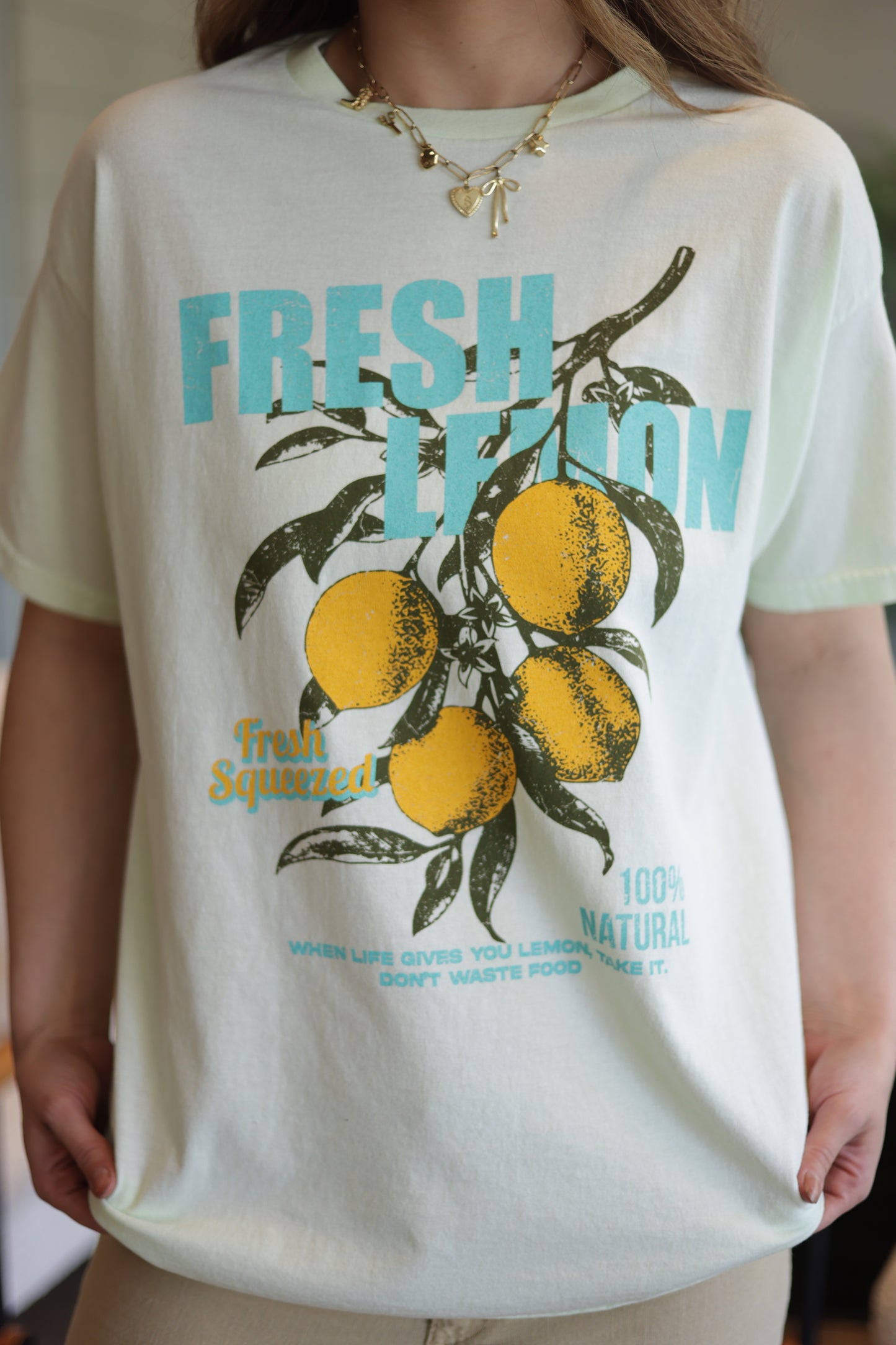 Fresh Lemon Oversized Tee