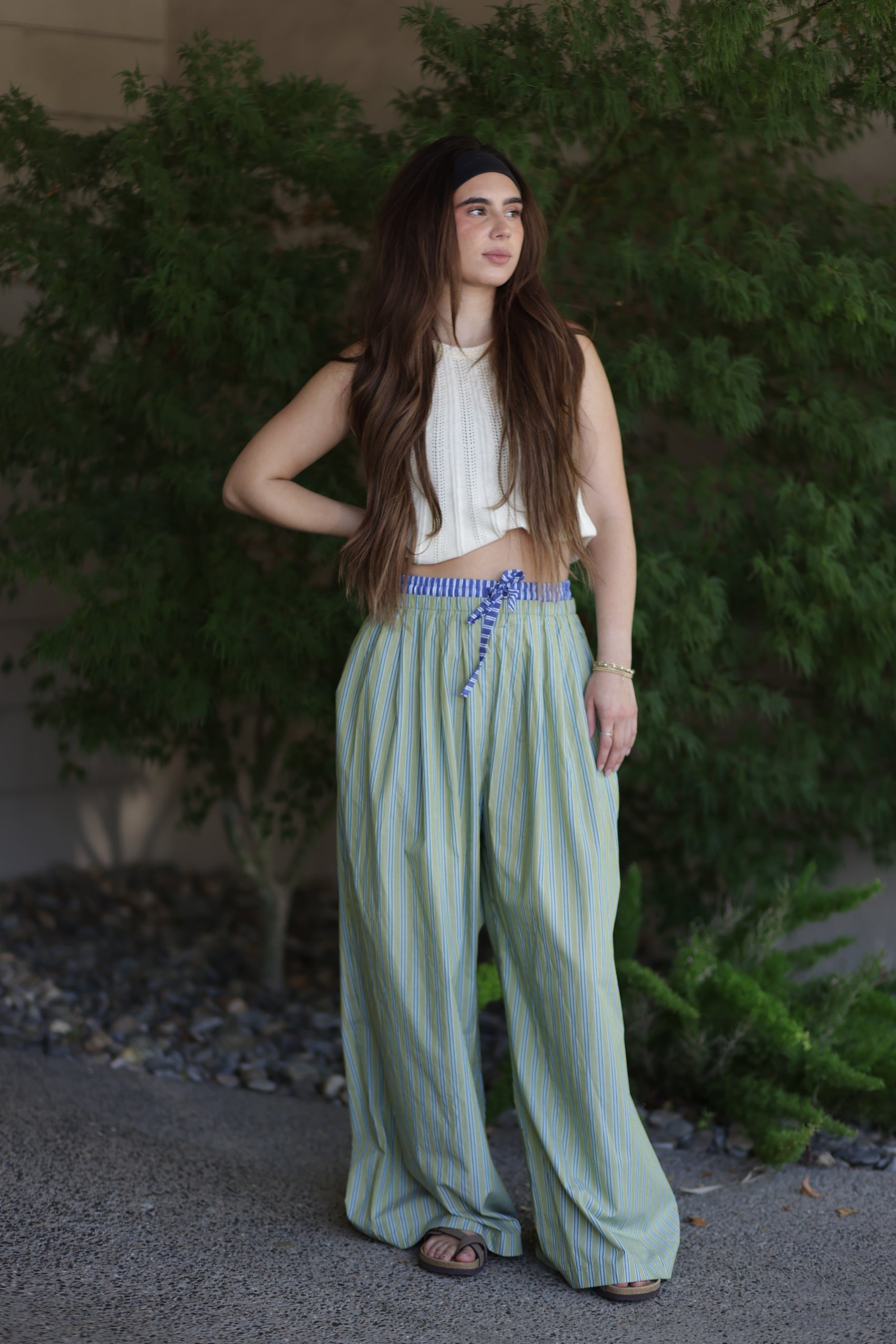 Kara Striped Wide Leg pants
