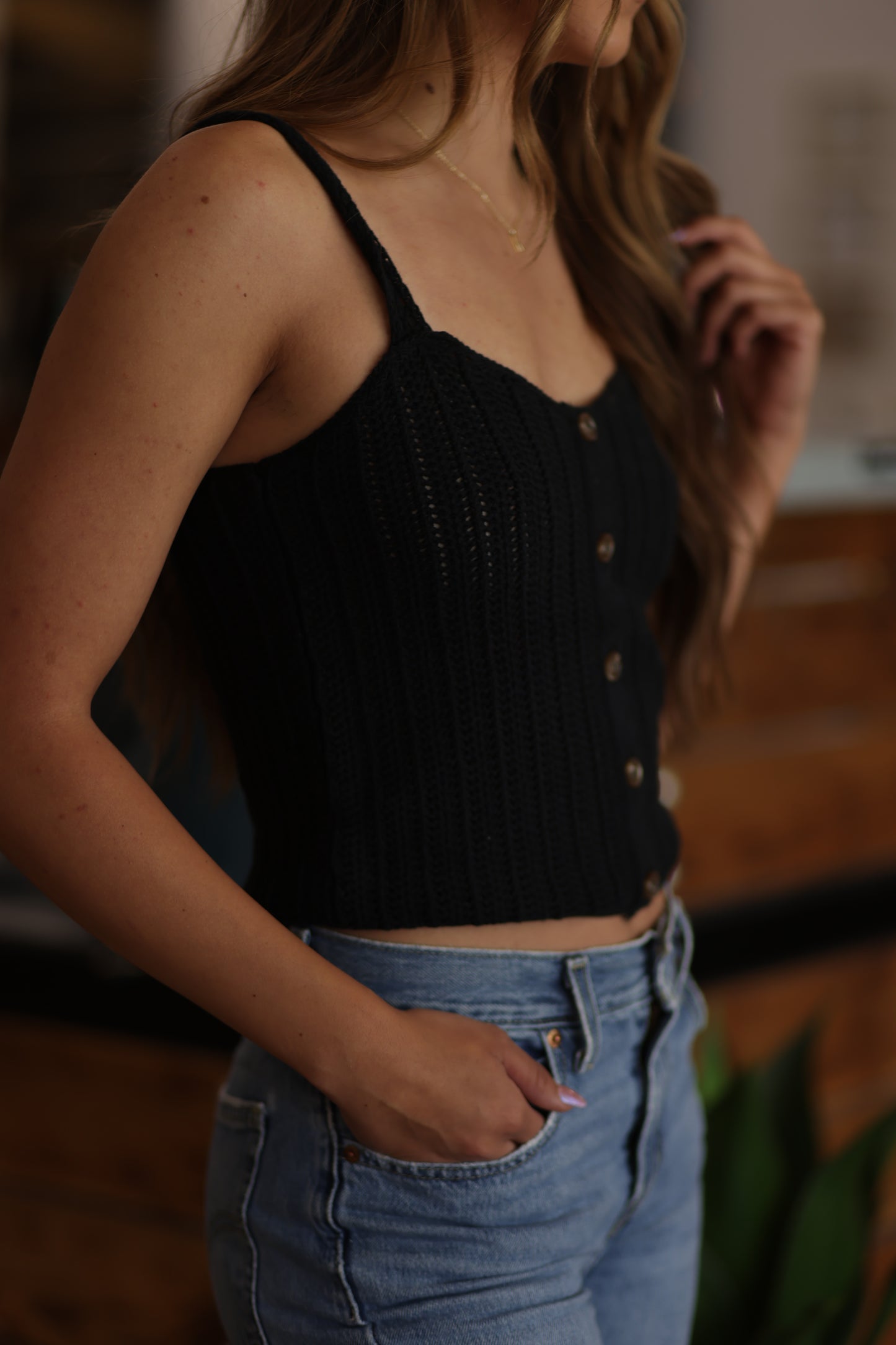 Iris Button Down Knit Cami - More Colors!