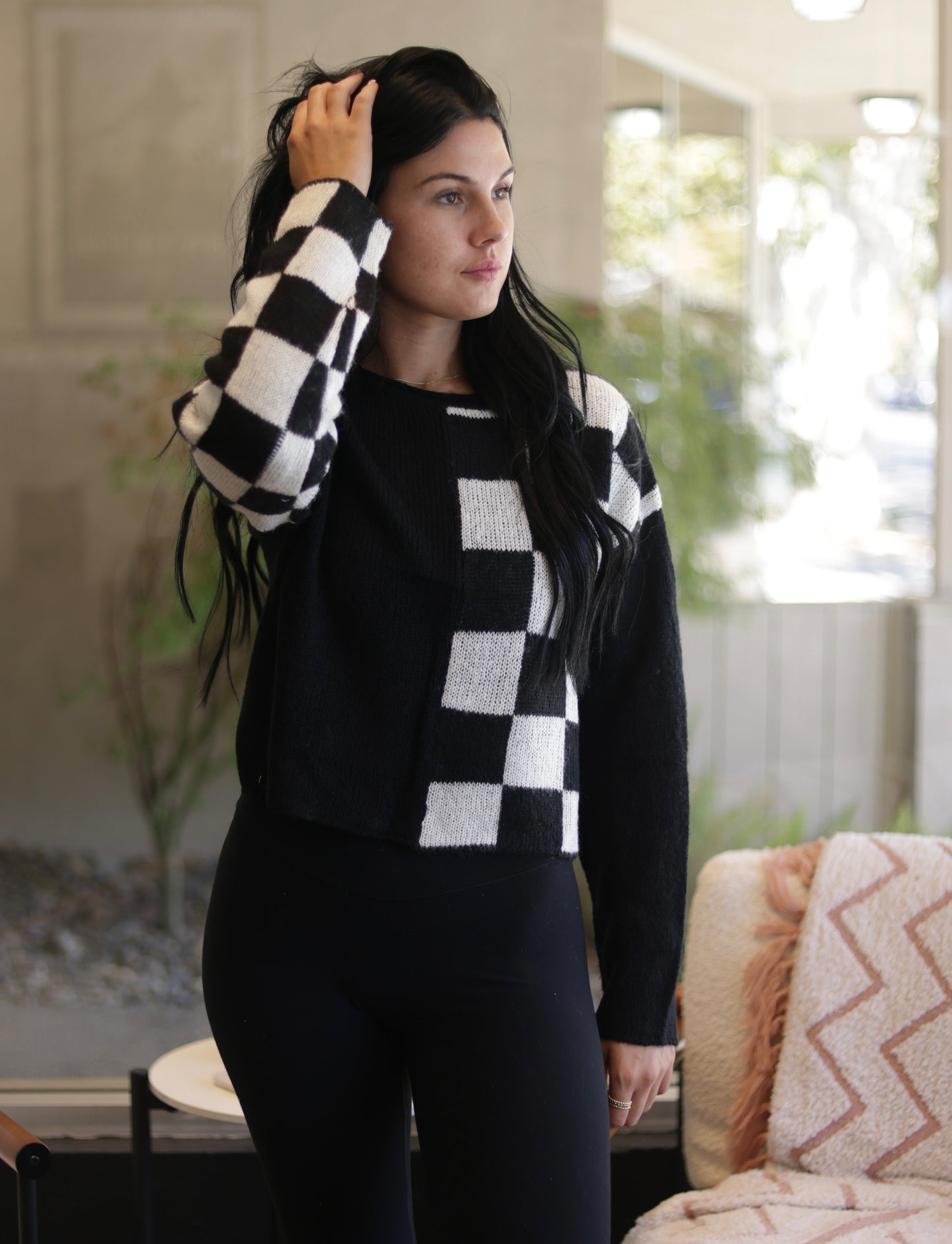 Mari Checkered Sweater - More Colors!