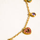 Genoa 18K Gold Non-Tarnish CZ Heart Charm Necklace