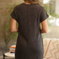 Textured Black Dress