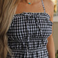 Dylan Gingham Maxi Dress