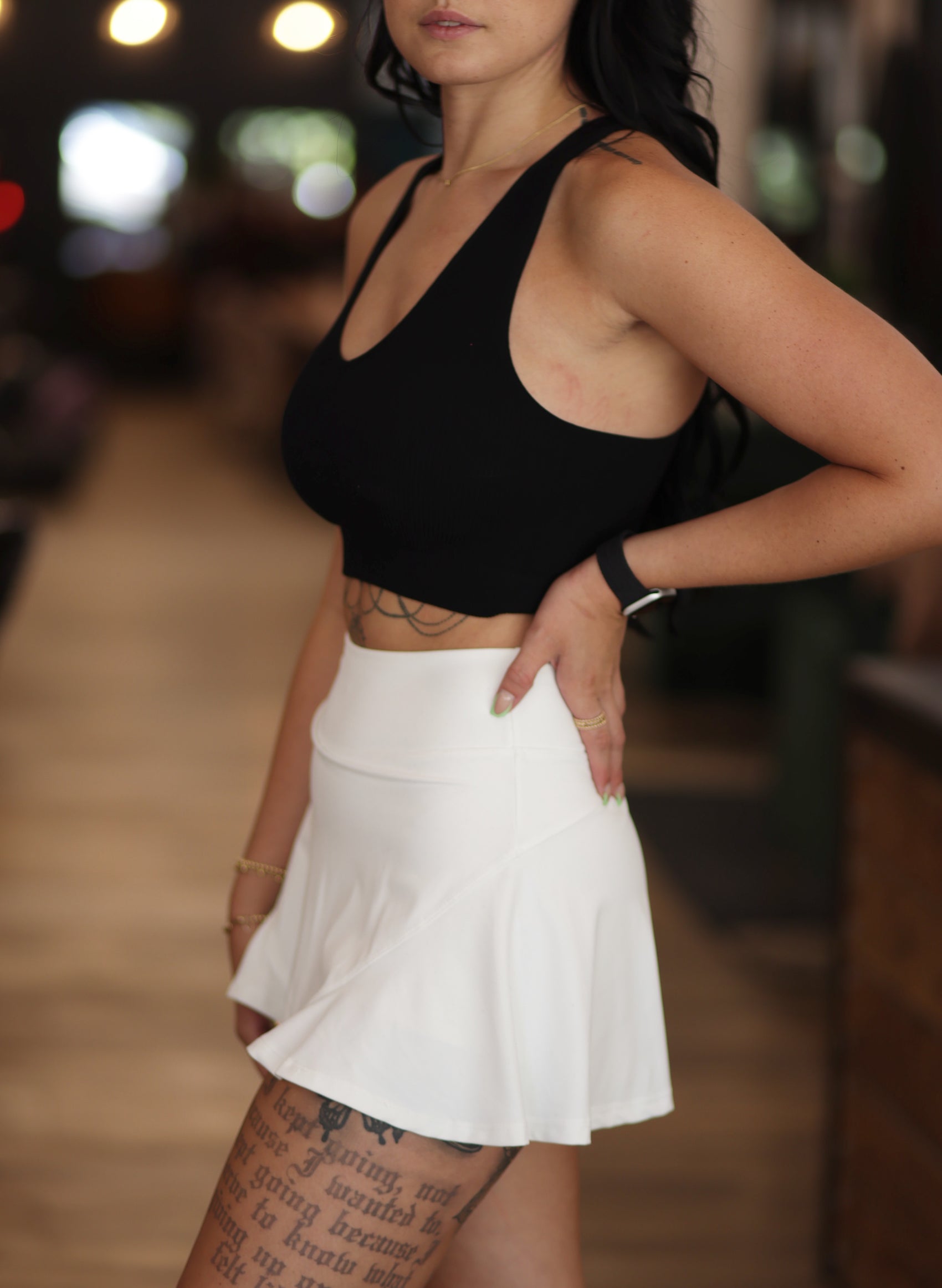 White Tennis Skirt
