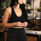 Black Cargo Skirt