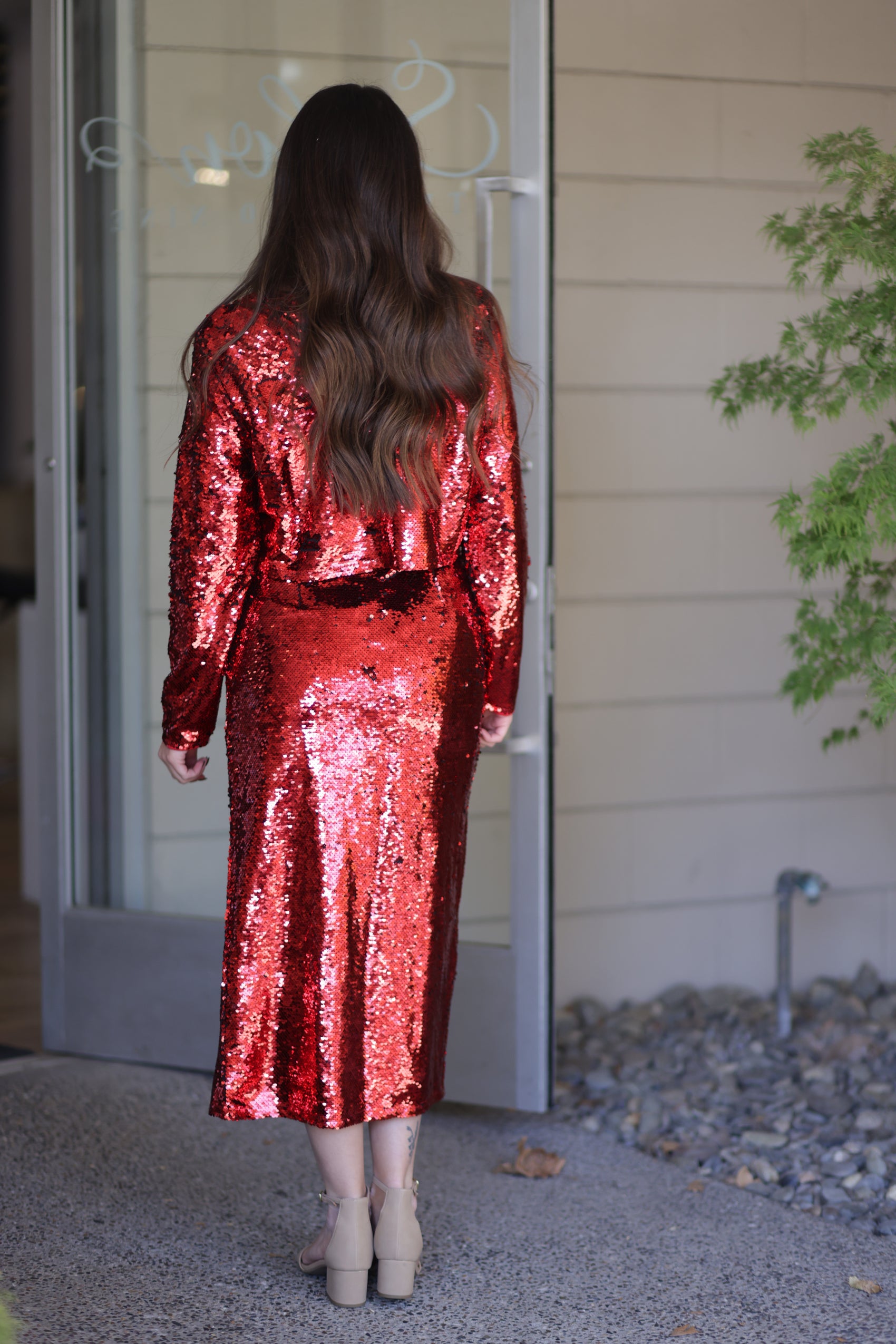 Aria Sequin Midi Skirt - More Colors!