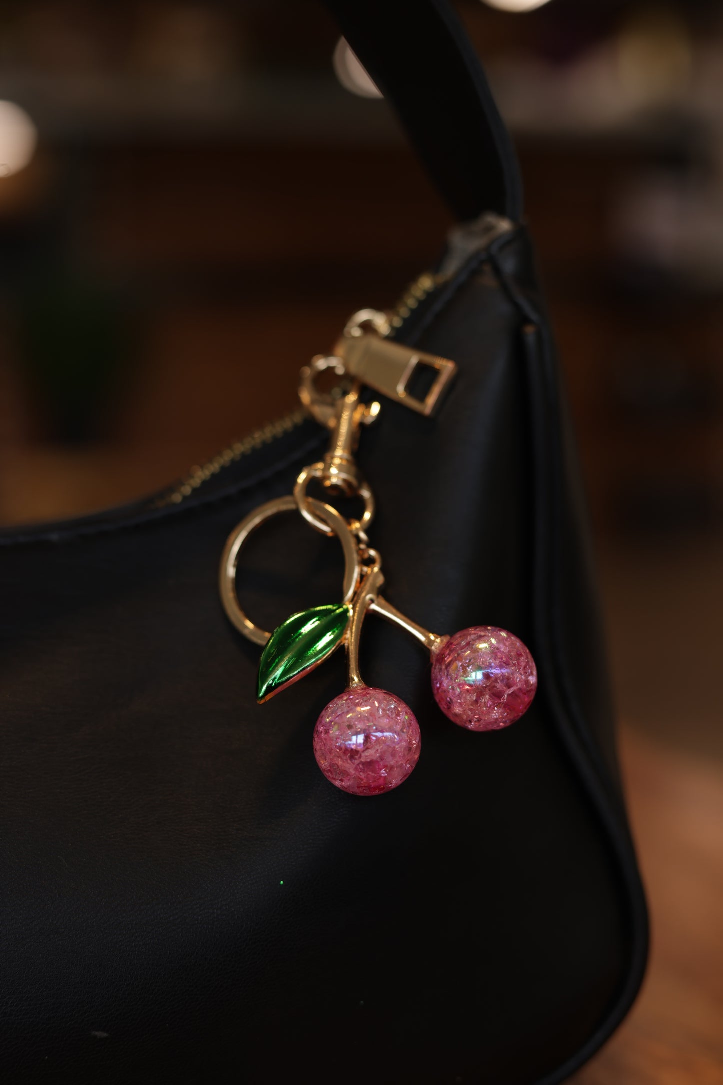 Cherry Drop Keychain