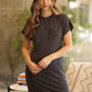 Textured Black Dress