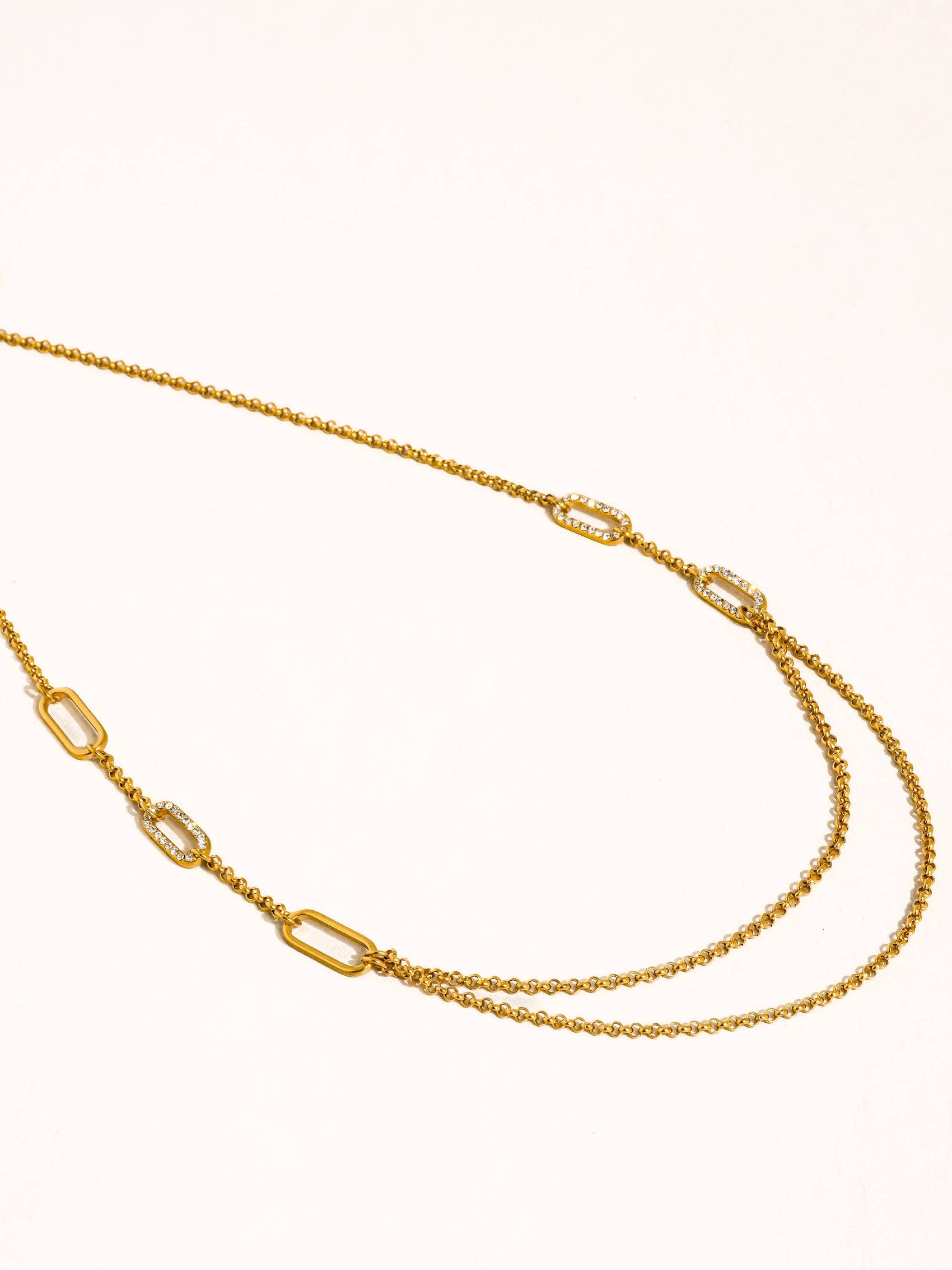 Vion 18K Gold Non-Tarnish Layered Chain Necklace