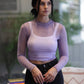 Lavender Haze Mesh Top